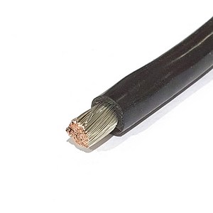 케이블 실리콘케이블 실리콘 전선 고온 200C 순동선, 4AWG(블랙), 1개