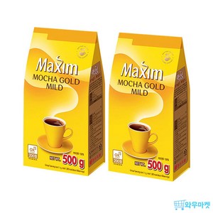 맥심 모카골드 마일드 원두커피, 500g, 1개입, 2개