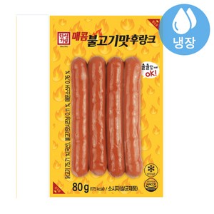 한성 매콤 불고기맛 후랑크 80gx50개 아이스박스, 80g, 50개