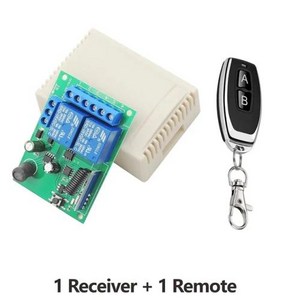 다용도 무선 리모컨 스위치 조명 게이트 모터 DIY용 DC 6V 12V 2CH RF 리시버 50m 433MHz, T01-1Receiver 1Remote, 1개