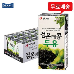 빙그레 검은깨콩두유 190mlx12팩(반박스)/무료배송, 190ml, 12개