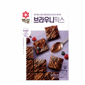 백설 오리지널 브라우니믹스, 320g, 1개