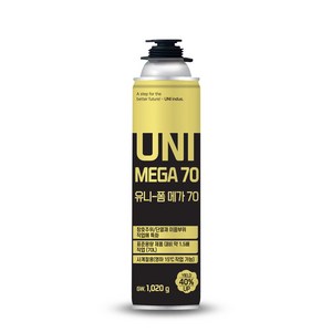 대용량 MAX 70L 발포 우레탄폼 유니산업 유니메가70, 1개