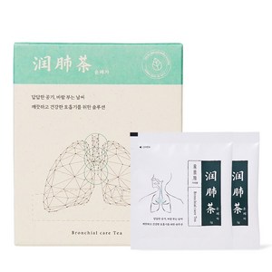 가의원 윤폐차 2g x 15포 곰보배추차 한의사가 개발한 국산 한방 기관지 기침 목 에 좋은 차 티백, 30g, 15개입, 1개