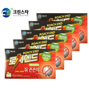 5팩 패드형 2개입 크린스타 쥐끈끈이 ide*839ph, 5개
