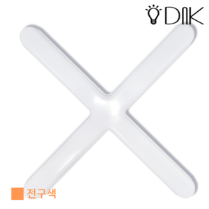 DnK 국산 LED 십자등 60W, 전구색(주황빛)