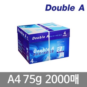 DoubleA 더블 A4 75g 1box (2000매), 2000개