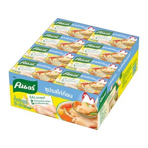 크노르 치킨 큐브 스톡 1팩 (24개) Kno Chicken Flavo Bouillon Cubes CASE (24 x 20 g packs) 16.9 oz (480 g), 1개, 480g