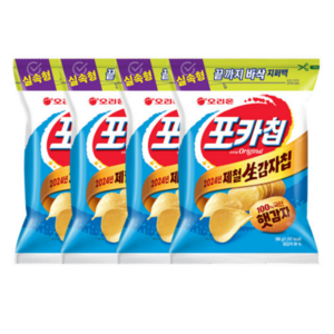 오리온 포카칩 오리지널 지퍼백 266g X 4개