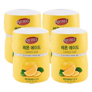 리치스 레몬 에이드 분말, 550g, 1개입, 4개