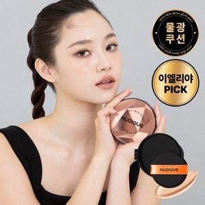 누디크 물광 쿠션 연예인 속광 순스킨 쉬어 글로우 팩트 리필, 5개, 15g, 23호