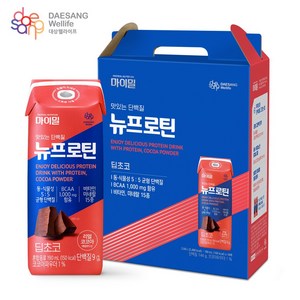 대상웰라이프 마이밀 마시는 뉴프로틴 딥초코 (190ml x 16입) x 1박스, 190ml, 16개