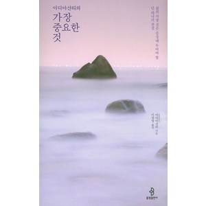 아디야샨티의 가장 중요한 것:삶의 가장 깊은 중심에 두어야 할 단 하나의 진실, 불광출판사