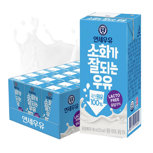 연세우유 소화가 잘되는 우유, 24개, 190ml