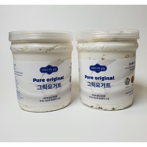 셀렉더요그 플레인 무가당 그릭요거트, 500g, 2개