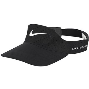 나이키 DRI-FIT ADV ACE VISOR 헬스 운동 러닝 TENNIS 배드민턴 골프 바이저 햇빛 방지 모자, FB5641-010:S/M, black, 1개