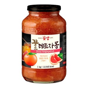 꽃샘 꿀 레드자몽차, 1kg, 8개