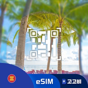 [eSIM] 동남아 3개국 태국 싱가폴 말레이시아 이심 데이터 무제한 QR코드 발송, 1개, 매일2GB, 5일