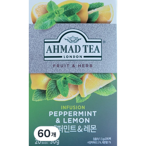 아마드티 페퍼민트 레몬 티, 1.5g, 20개입, 3개