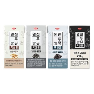 한미 완전두유 국산콩 패키지 190ml (64팩), 64개