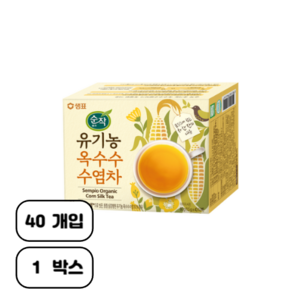 순작 휴 유기농 옥수수수염차, 1.5g, 40개입, 1개