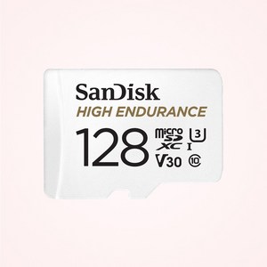 샌디스크 마이크로 SD 카드 High Enduance 블랙박스 메모리 QQNR, 128GB, 1개