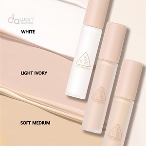 3CE SKIN FIT COVER LIQUID CONCEALER 3CE 스킨 핏 리퀴드 컨실러, 1개, WHITE(화이트)