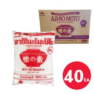 [태국] AJINOMOTO 감칠맛 조미료 500g X40 / UMAMI MSG 아지노모토 우마미 감칠맛 국 찌개 볶음, 40개