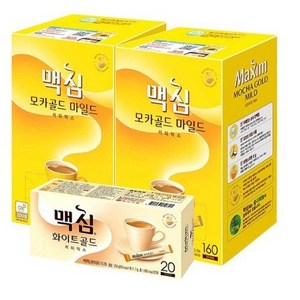 맥심 모카골드 마일드 커피믹스 320p + 화이트골드 커피믹스 20p, 12g, 340개입, 1세트