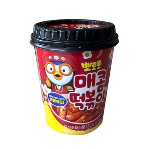 그루나무 뽀로로떡볶이 매콤한맛, 120g, 16개