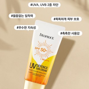 디오프러스 유브이 디펜스 선크림 SPH50+ PA+++ 피부톤업, 70g, 3개