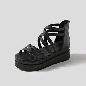 도로시 통굽 스트랩 웨지힐 샌들 6cm