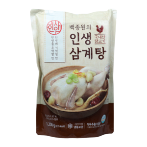 백종원 백종원의 인생삼계탕 1 2kg x 3팩, 없음, 1.2kg, 3개