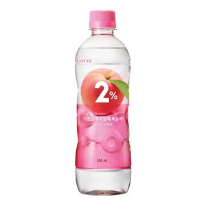 롯데칠성 2%부족할때복숭아, 500ml, 24개