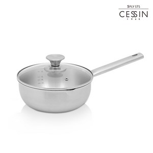 CESSIN 인덕션 통5중 스테인레스 편수냄비, 20cm, 혼합색상, 1개