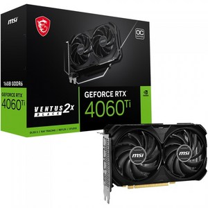 MSI 지포스 RTX 4060 Ti 벤투스 2X 블랙 OC D6 16GB