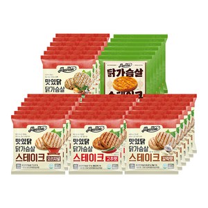 [랭킹닭컴] 맛있닭 닭가슴살 스테이크 5종 맛보기, 30개, 100g, 100g