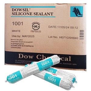 [다우코닝] 1001 창호용 소세지실리콘 백색 1BOX(20EA), 20개