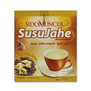 인도네시아 sidomuncul food 수수자혜 생강 우유차 135g 음료 차 디저트 간식 / susujahe milk ginge tea, 1개, 5개입, 1개