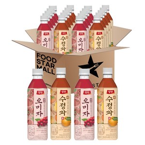 푸드스타 동원 양반 500ml 2종세트(배수정과 오미자차) 각 10입 총 20입, 20개