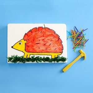 차이의 놀이 스트레스 망치 놀이, 2.스티로폼 1개(다른 재료 없음/밑그림 도안 없음)