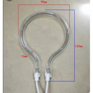 전기 히터 라켓 또는 박쥐 모양 할로겐 가열 튜브 부품 220V 700W