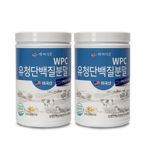 WPC 유청단백질 분말 500g 통 미국산100% HACCP 인증제품, 2개