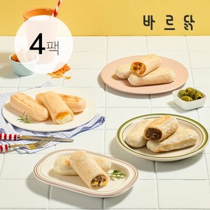 [바르닭] 고고단 현미 떡마리 4팩 4종 택 1, 더블치즈 4팩, 4개