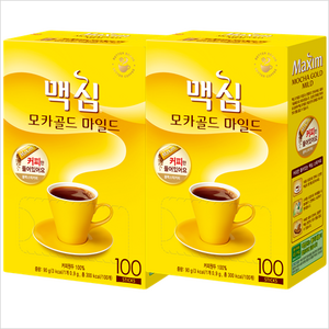 맥심 모카골드 마일드 블랙 커피, 900mg, 100개입, 2개