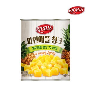 동서 리치스 파인애플 청크 836g, 6개