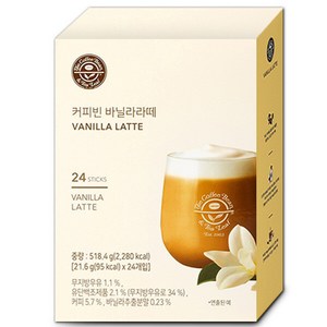 커피빈 바닐라라떼 커피믹스, 21.6g, 24개입, 2개