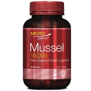 Micogenics Mussel 19000 뉴질랜드 초록 홍합 120정 3개 관절 연골 영양 보충제 호주 내수용