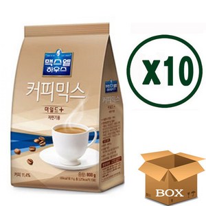 맥스웰 마일드 플러스 커피믹스 800g, 10개입, 1세트