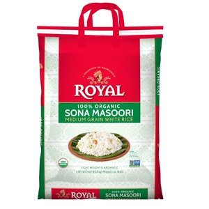 Royal Oganic Sona Masooi Rice 20 Pound, 1개, 9.07kg